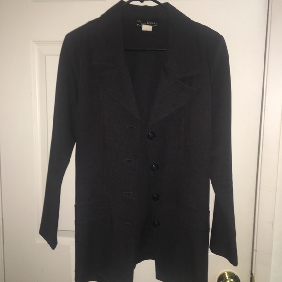 Dark Gray & Black Blazer Size Medium - Picture 1 of 4